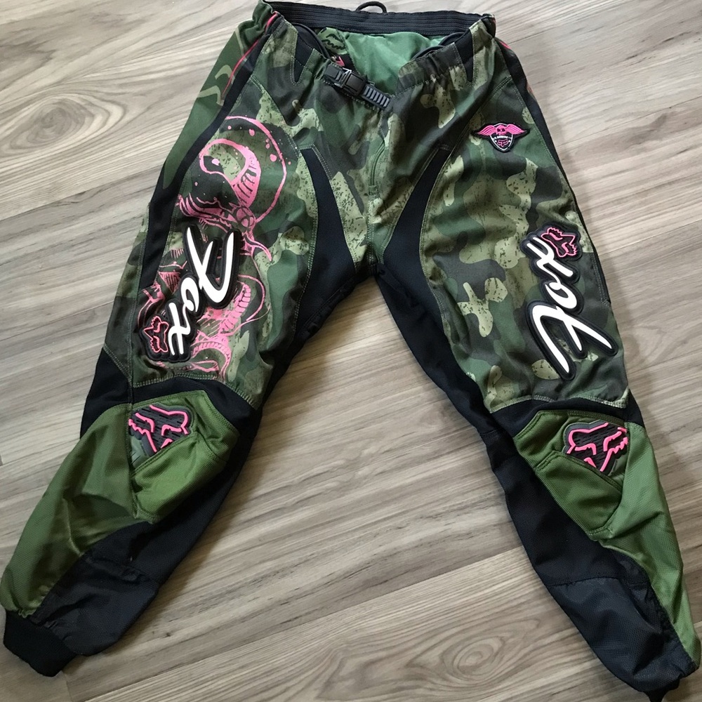 Women’s camo fox racing pants